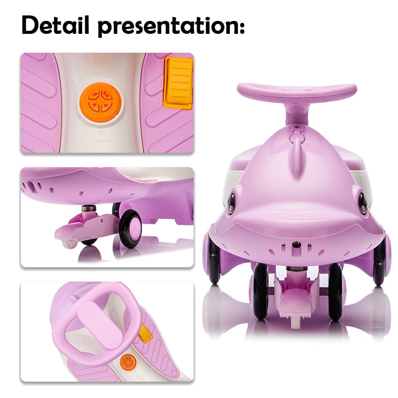 6V 2WD Kids Electric Twist Car with Music