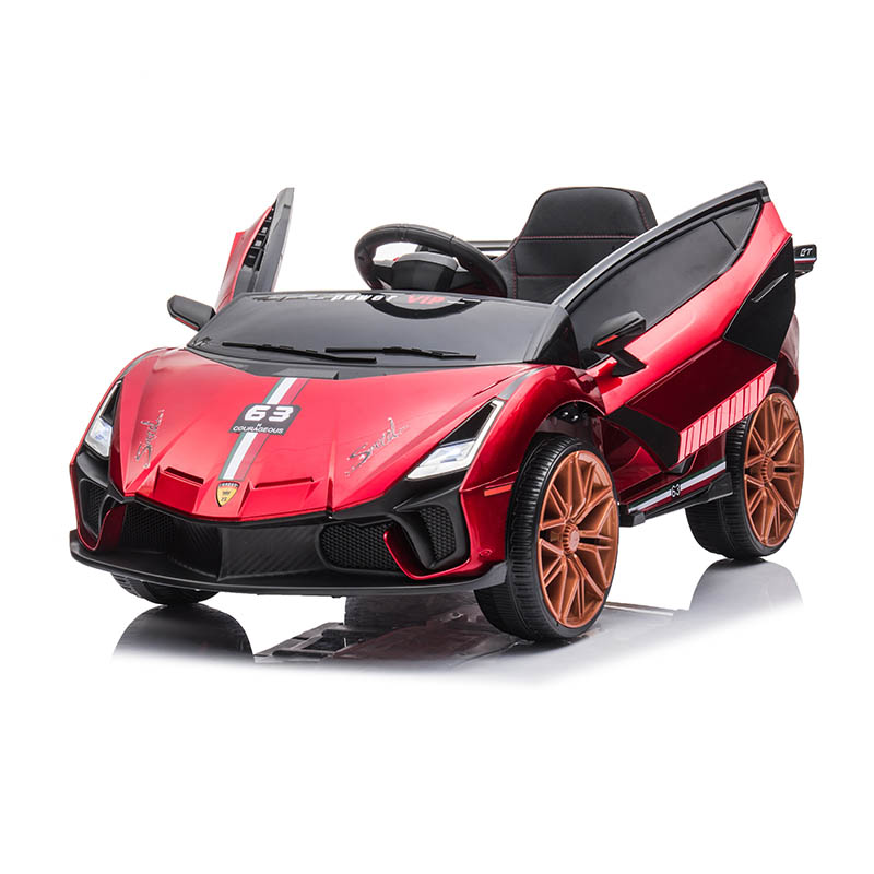 12V 2WD Kids Ride-On Car with Double Doors & Swing